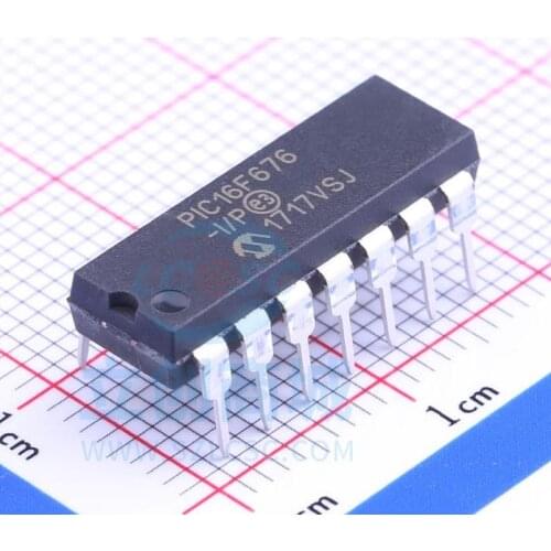 1 PCS/LOTE PIC16F676-I/P PIC16F676-I PIC16F676 DIP-14 100% Brand new and original