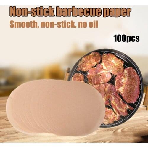 100pcs Air Fryer Liners 8/9/10 Inches Perforated Parchment Steaming Papers Non-stick Steamer Mat Hogard