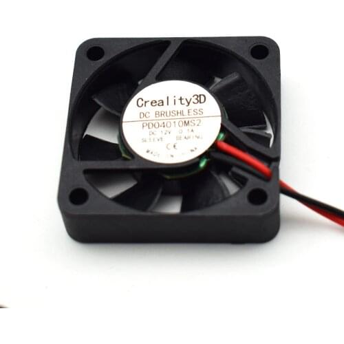 12V Nozzle Cooling Fan 40mmx40mmx10mm 4010 Oil bearing For 3D Printer CR-10
