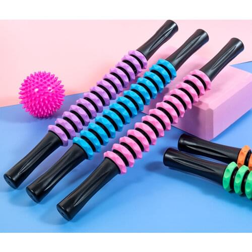 13-Wheel Body Massage Roller Muscle Roller Stick Deep Tissue Fascia Acupressure Trigger Point Release Self Relaxation Massage