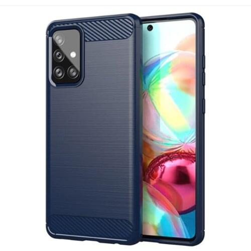 For Samsung Galaxy A52 5G 4G SM-A525F SM-A526B Carbon Fiber Case Full Protection Phone Cover Shockproof Bumper Anti Drop Shell