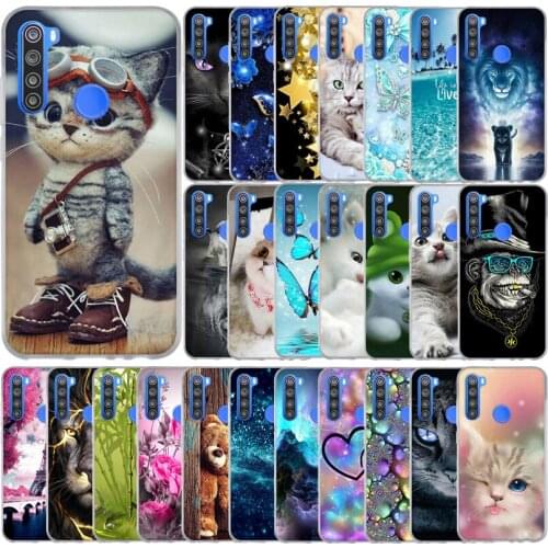 Cover For Xiaomi Redmi Note 8T Case Black Cute Cartoon Soft TPU Silicon Phone Cover For Redmi Note 8 T Note8t Cover Fundas 6.3"