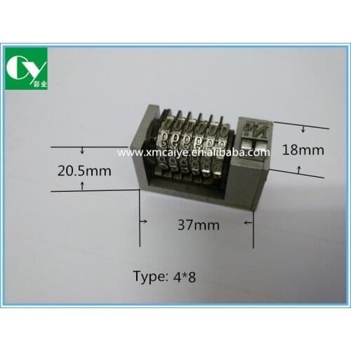 DHL/Fedex Free Shipping 6 Digit 4*8 for Letterpress High Quality Numbering Machine