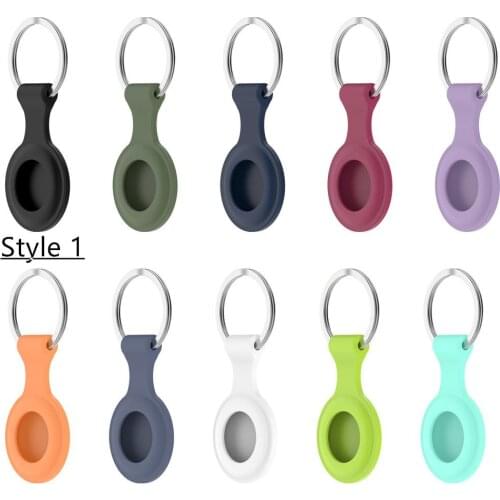 For Apple Airtags Locator Tracker Devices Accessories Silicone Case Shock-proof Protective Cover Skin Full Protection Shell Case