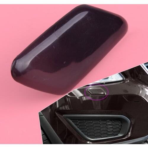 DWCX Black ABS Car Front Right Side Headlight Washer Nozzle Cover Cap 39863944 31214638 Fit For Volvo C30 2010 2011 2012 2013