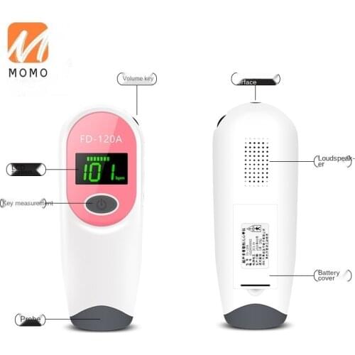 Fetus-Voice Meter Fetal Heart Test Home Monitor Pregnant Womens Fetal Heart Stethoscope Monitor