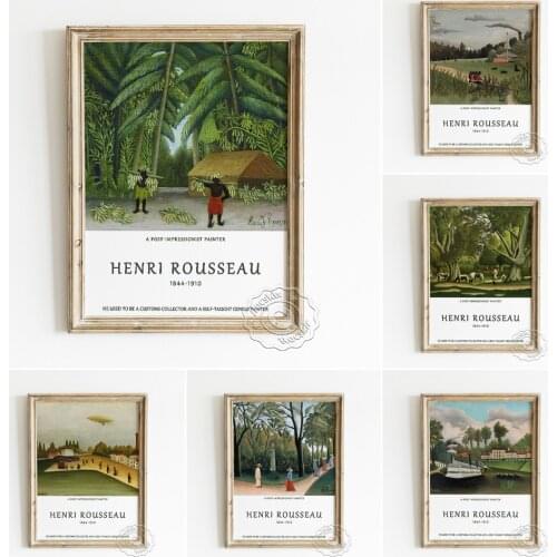 Henri Rousseau The Monument To Chopin In The Luxembourg Gardens Poster, The Laundry Boat Of Pont De Charenton Home Decor Picture