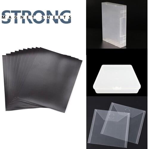 0.5mm Magnet Sheets Storage Bag/Box Sets Plastic Pockets For Clear Stamp Collection Cutting Dies Organizer Scrapbooking Tool