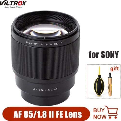 New verison VILTROX 85mm F1.8 II STM FE Lens Auto Focus Camera Lens For Sony Camera A9 A7RIII A7M3 A7III A6400 A6000