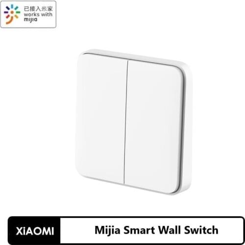 New Xiaomi Mijia Smart Wall Switch Live Line Version Wall Switch OTA Upgrade Smart Linkage works with mijia App