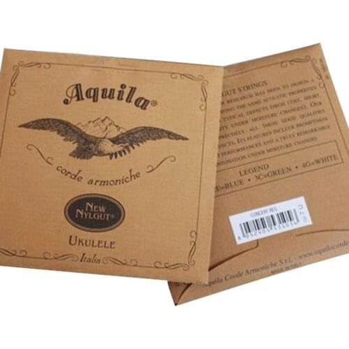 Original Aquila Ukulele Strings Nylon Soprano Concert Tenor Ukelele Strings Low G Nylgut Strings For Ukulele Musical Instruments