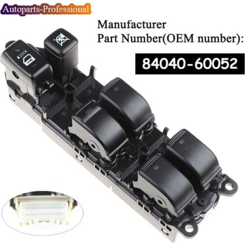 For Toyota Land Cruiser 120 Prado GRJ120 TRJ120 84040-60052 8404060052 84040-60053 8404060053 Power Master Window Switch Car