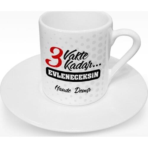 Personalized 3 To burn the Midnight Oil Design Turkish coffee Cup-1