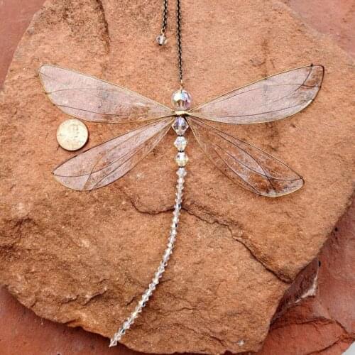 Dragonfly Crystal Dragonfly Window Hanging Decor Crystal Dragonfly Pendant Ornament for Patio Garden Lawn