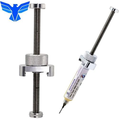 Aluminum Alloy Rotary Solder Paste Booster Uv Solder Mask Ink Welding Oil Needle Barrel Booster Propulsion Tools Flux Push