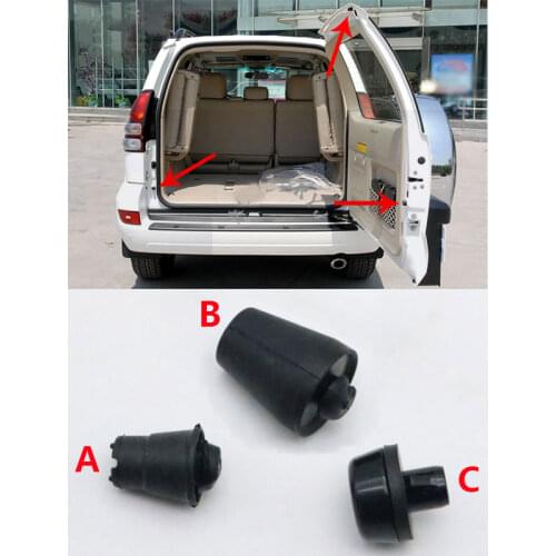 1PC For Toyota Land Cruiser Prado LC120 2003 - 2005 2006 2007 2008 2009 Car Rear Trunk Tailgate Cushioning Granular Rubber Pad