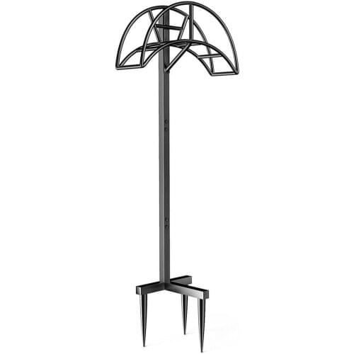 Garden Metal Hose Holder Detachable Stand Water Hose Storage Hanger For Outside With 3 Spiky Feet Heavy Duty Hose Hanger
