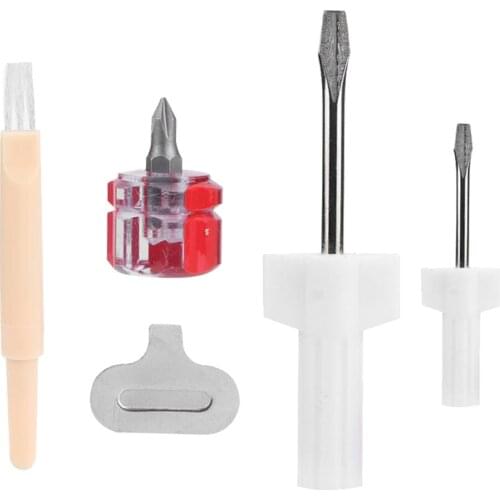 Sewing Screwdriver Cleaning Brush Needle Plate Driver Domestic Machine Accessories Household Sewing Fixing Gadgets