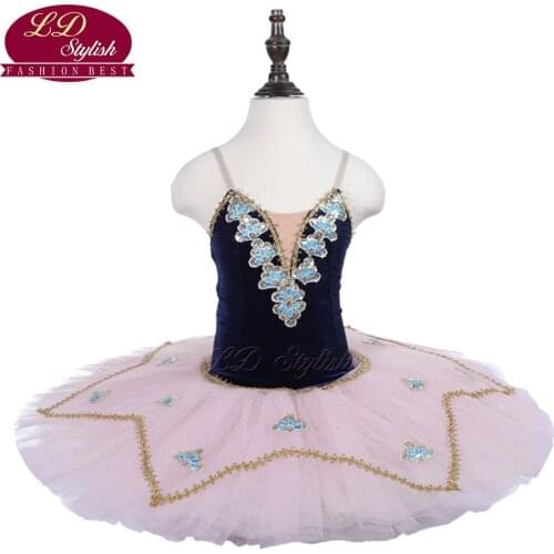 Girls Blue Ballet Tutu The YAGP Performance Stage Wear Kids Pink Professional Ballet Dance Competition Women Ballet Skirt