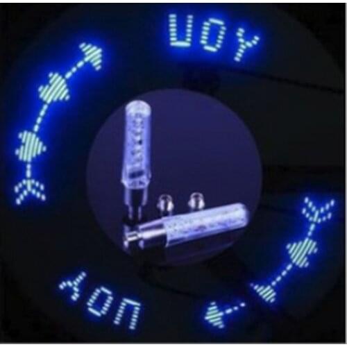 Bicycle Wheel Spoke LED Light Lamp Super Bright Motorcycle Cycling Bicycle Bike Tyre Tire Wheel Valve Letter LED Flash Light