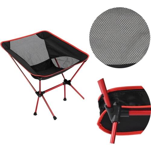 Outdoor Folding Mesh Chair Aluminum Alloy Frame Camping Fishing Picnicking Portable Foldable Chair