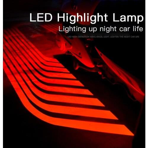 2021 Universal Motorcycle Projection Lamp Ambient of the Angel Modification Decorative Atmosphere Lights LED Taillight