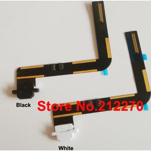 YUYOND 50pcs Original New Charger Charging Dock Port Connector Flex Cable For iPad Air Black/White Wholesale