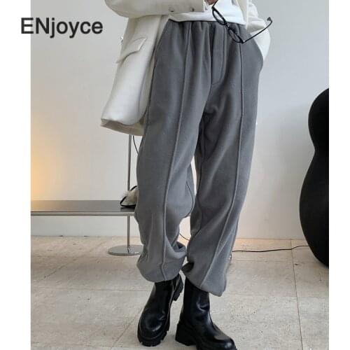 Women Winter Jogger Pants Black Sweatpants Casual High Waist Sweatpants Female Loose Gym Sport Workout Trousers 2020 New Pants