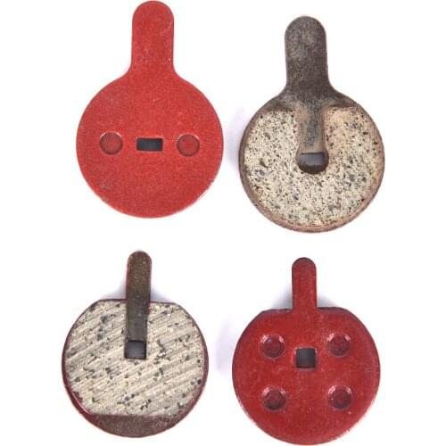 1Pair MTB Mountain Bike Cycling Red Copper Fiber Metal Disc Brake Pads for Bicycle Parts Accessories