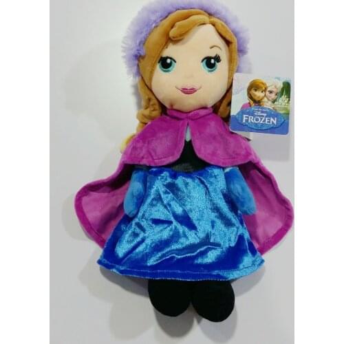 1piece 30cm Disney Snow and ice princess Anna Plush toy doll gift Girl Gift comfort toy