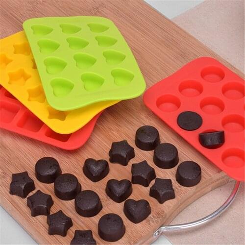 Silicone Form Chocolate Mold Cupcake Tray Round Silicone Cake Mold For Kitchen DIY Baking Tool Muffin Cup Silicone Baking Mold