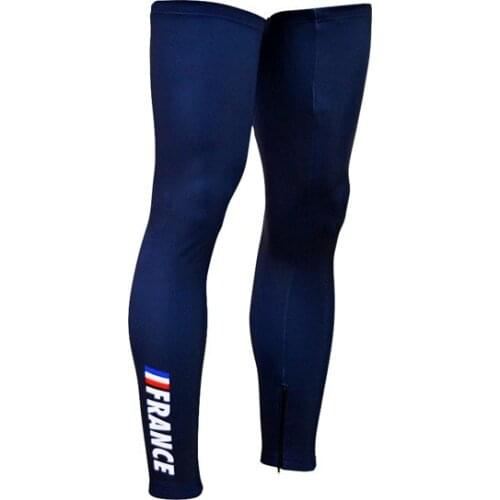 2021 FRANCE FRENCH NATIONAL TEAM CYCLING JERSEY LEG WARMERS SUN UV PROTECTION ONE PAIR SZIE XS-4XL