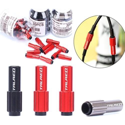 30PCS/Bottle MTB Road Bike In-Line Shift Cable Wire Tension Adjuster Shifter For 4mm/4.5mm Shifting Cable Cap Derailleur Parts