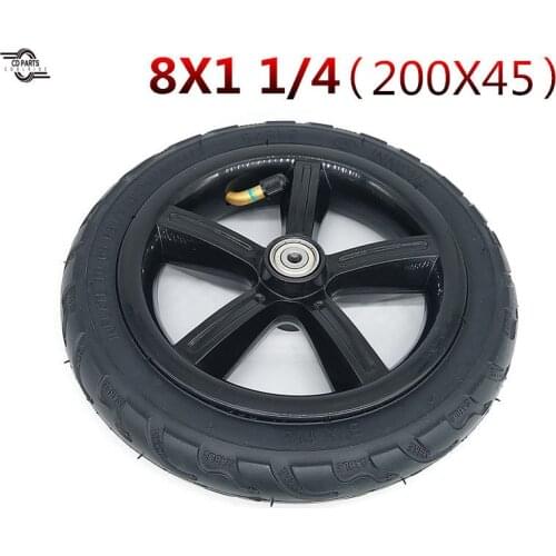 8 Inch Electric Scooter Tire 8x1 1/4 Inner and Outer Tire 200x45 Inner Tire and Tire Pneumatic Tire Baby Carriage Solid Tires
