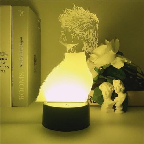 Jujutsu Kaisen Acrylic 3d Lamp Anime LED Light for Bedroom Decor Cool Manga Gift for Him RGB Colorful Night Light Holiday