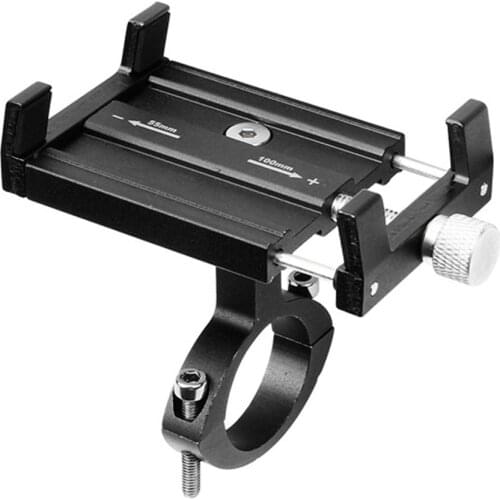 Mobile Phone Holder Mount Bicycle Phone Navigation Fixed Bracket Moto Handlebar Aluminum Alloy for Phone GPS