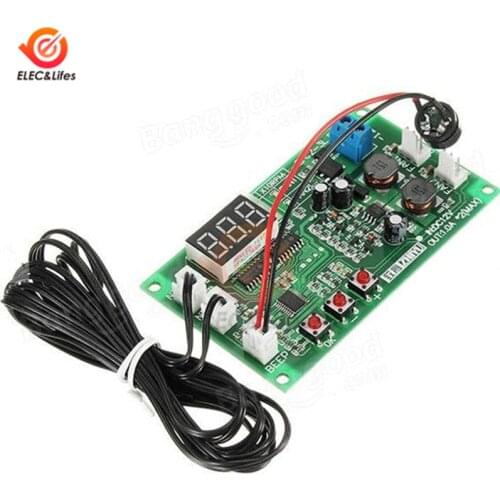 12V Dual Channel Digital Thermostat 3 Wire PWM Fan Speed Controller Intelligent Temperature controller with NTC 3950 Sensor