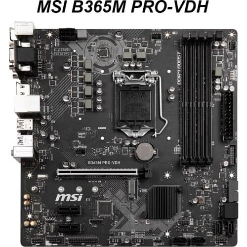 Used For MSI B365M PRO-VDH Motherboard LGA 1151 CPU 8 Gen 9 Gen Core i7/i5/i3 DDR4 64GB 1151 Original Desktop MSI B365 Mainboard