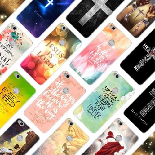 MLLSE Bible verse Philippians Jesus Christ Christian Case for Huawei NOVA 3 3i 4 Honor V20 8X 8A 7A Pro 7X 7C 8 9 10 Lite Play