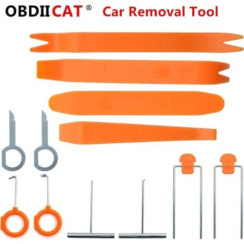 Car Dashboard Dismantling Installation Tools Stereo Refit Tool Kit Set 12pcs Door Interior Trim Panel Removal Disassembling Pry