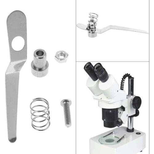 Stainless Steel Specimen Presser Holder Slides Clips for Biological Microscope Accessories Parts 6cm