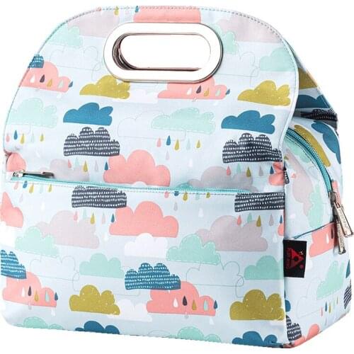 Nylon Portable Insulated Lunch Bag Thermal Bag Lunch Box For Kids Cooler Bag Picnic Bag For Women Heating Food Bottle Warmer