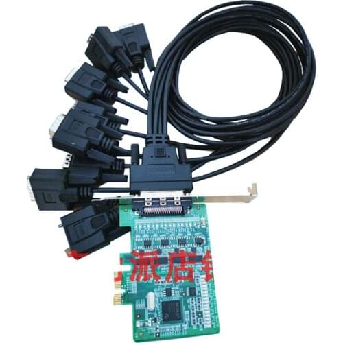 New Original Spot Photo For MOXA CP-118EL-A RS232/422/485 PCI-E 8 Serial Port Card