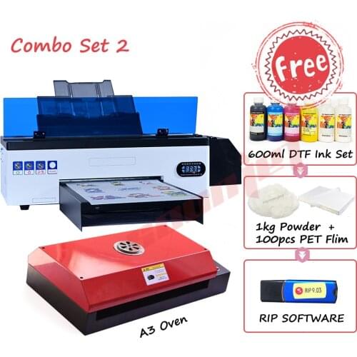 Professional A3 DTF printer PET Film oven Tshirt Printer a3 DTF Heat transfer Printing Machine for Hoodies Jacket Hat Jeans
