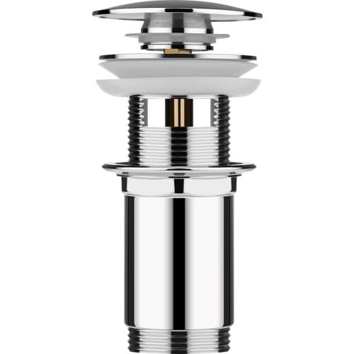 Basin Sink Drain Plugs With Overflow Sink Strainer Shower Drain Stopper Bathtub for Bathroom Kitchen Sink Stainless Steel