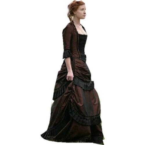 Sc-1201 Victorian Gothic/Civil War Southern Belle loose Ball Gown Dress Halloween Vintage dresses Custom made
