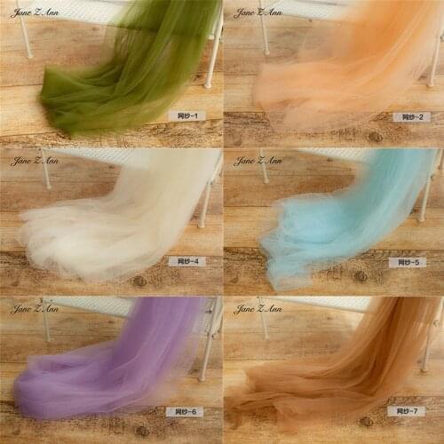 Newborn Photography Props 100 Days solid colors Photo Mesh Photography Clothes 1.6x10m