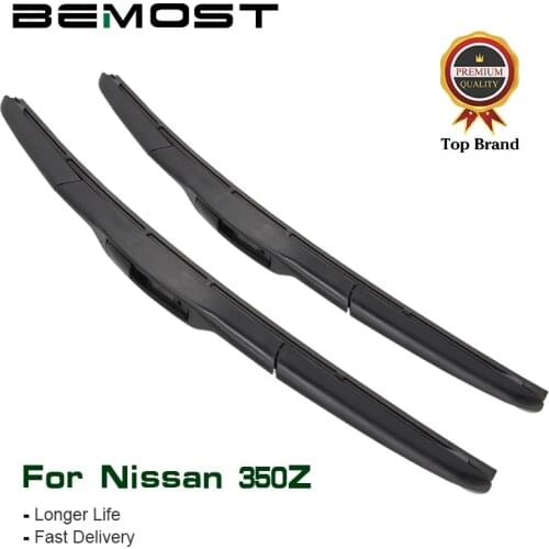 BEMOST Car Clean The Windshield Wiper Blades Natural Rubber For Nissan 350Z 20"+18",2003 2004 2005 2006 2007 2008 Fit U Hook Arm