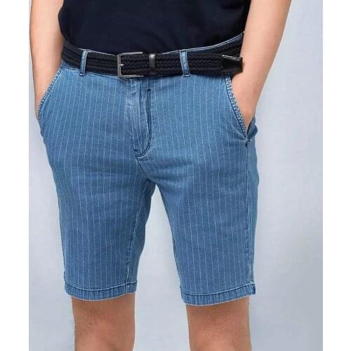 Xiaomi CottonSmith Mens Striped Casual Denim Shorts Classic Comfortable Cotton Short Pants Men Business Luxury Sports Pants