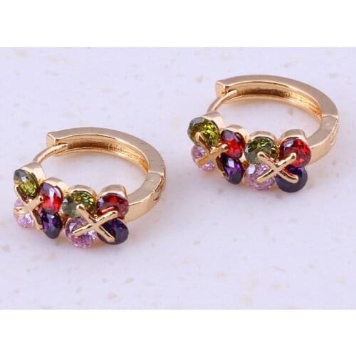 Женские золотые серьги SilverWar China At AliExpress